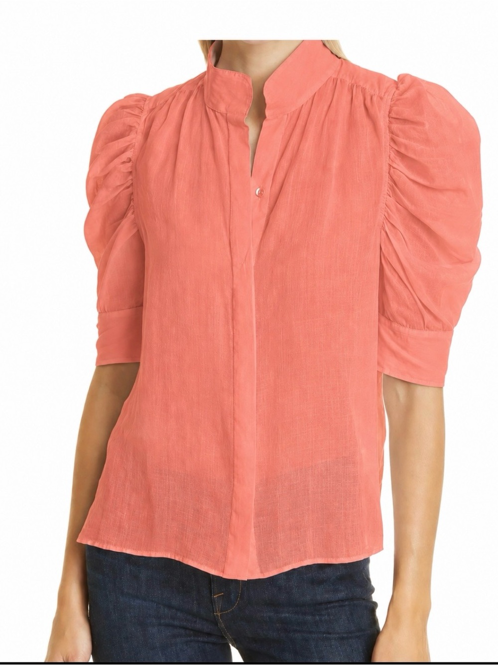 FRAME Gillian Top in Terracotta
